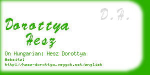 dorottya hesz business card